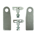 2 x Antiluce Fastener M12 x 34mm with Large Eye Plates - Drop Catch Tail Gate