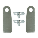 2 x M12 Weld On Antiluce Fasteners with Large Eye Plates - Drop Catch Tail Gate