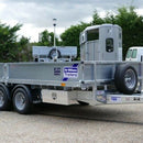 Toolbox Aluminium Checker Plate 26"x9"x9" (640x230x230mm) - Fits Ifor Williams