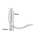 10 x 10mm Pipe Retaining Pin / Snap D Clip - Trailer / Tractor / Truck / Horsebox