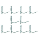 10 x 10mm Pipe Retaining Pin / Snap D Clip - Trailer / Tractor / Truck / Horsebox