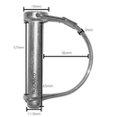 12mm Shaft Locking PTO Pin