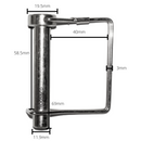 12mm Square Shaft Locking Pin