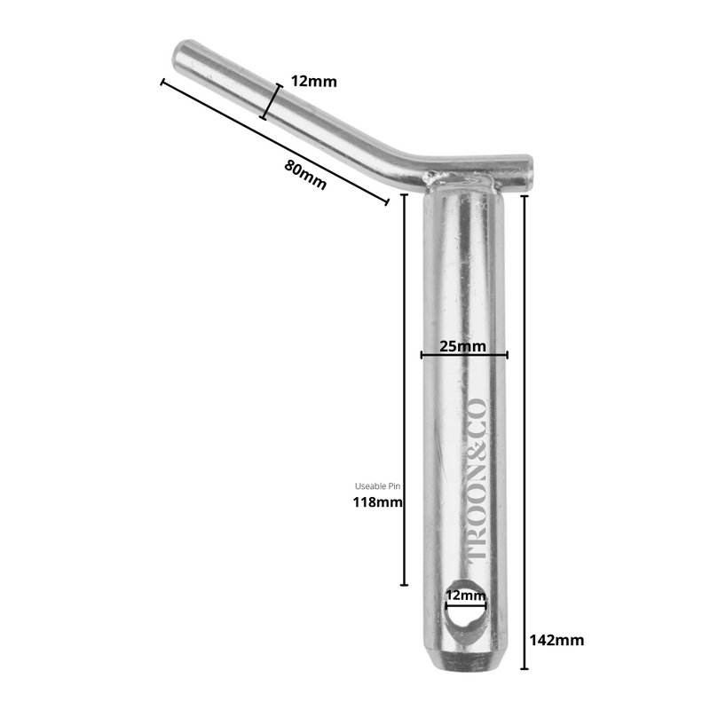 Double Shear Top Link Pin - CAT 2 (25mm / 1")