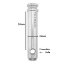 Top Link Pin CAT 2 (25mm) - Useable Length 92mm - Tractor Linkage