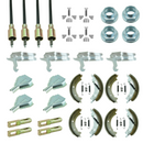 Brake Shoe & Cable Kit for Ifor Williams Horsebox Trailers HB510 - Twin Axle 200x50