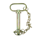 Towing Hitch Pin with Lynch Pin & Chain - 3/4" x 3-7/8" (19mm x 98mm)