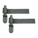 2 x 6" / 150mm Weld On Eye Hinge & 16mm Gudgeon Pin - Drop Side Trailers, Trucks