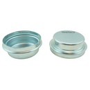 2 x 64mm Metal Hub Grease Dust Wheel Cap - Ifor Williams / Indespension