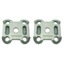 2 x Base Plate Clamp for U Bolts on Parabolic Leaf Spring on Ifor Williams Trailers
