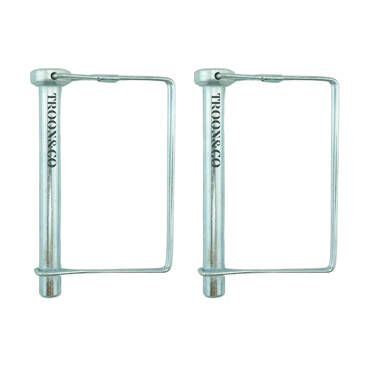 2 x Square Shaft Locking PTO Pin - 11mm x 90mm - Tractors / Trailers