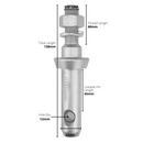 Implement Mounting Pin - CAT 1 - 5/8" UNF Thread