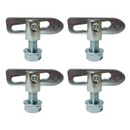 4 x Antiluce M12 x 25mm Drop Lock Catch Fasteners for Trailers, Truck Tailgates