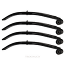 4 x Ifor Williams Style Twin Double Parabolic Trailer Leaf Spring and Bush - C90004
