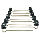 10 x 180mm Screw In Electric Fencing Insulators