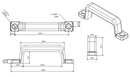Heavy Duty 185mm Steel Core Grab Handle