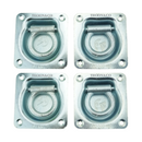4 x Recessed Flush Fit Lashing Ring Tie Down - 500KG - Trailer, Horsebox, Truck