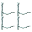 4 x 10mm Pipe Retaining Pin / Snap D Clip - Trailer / Tractor / Truck / Horsebox