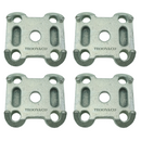 4 x Base Plate Clamp for U Bolts on Parabolic Leaf Spring on Ifor Williams Trailers