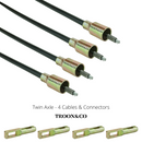 Knott Brake Cables & Connectors for Ifor Williams Twin Axle Trailers - LM146G / HB401 / TT85G