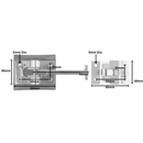 2 x Door Retainers 93mm Sprung Stainless Steel - Horseboxes / Trailer / Truck / Gate