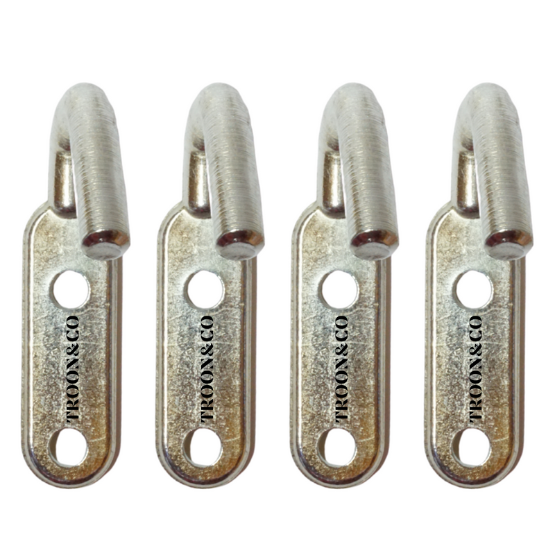 4 x 10mm Heavy Duty Medium Size Rope Hooks - Trailers HGV Trucks