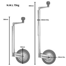 Jockey Wheel 34mm with Clamp N.W.L 75kg