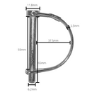 6mm Shaft Locking PTO Pin