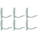 6 x 10mm Pipe Retaining Pin / Snap D Clip - Trailer / Tractor / Truck / Horsebox