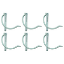 6 x 8mm Pipe Retaining Pin / Snap D Clip - Trailer / Tractor / Truck / Horsebox