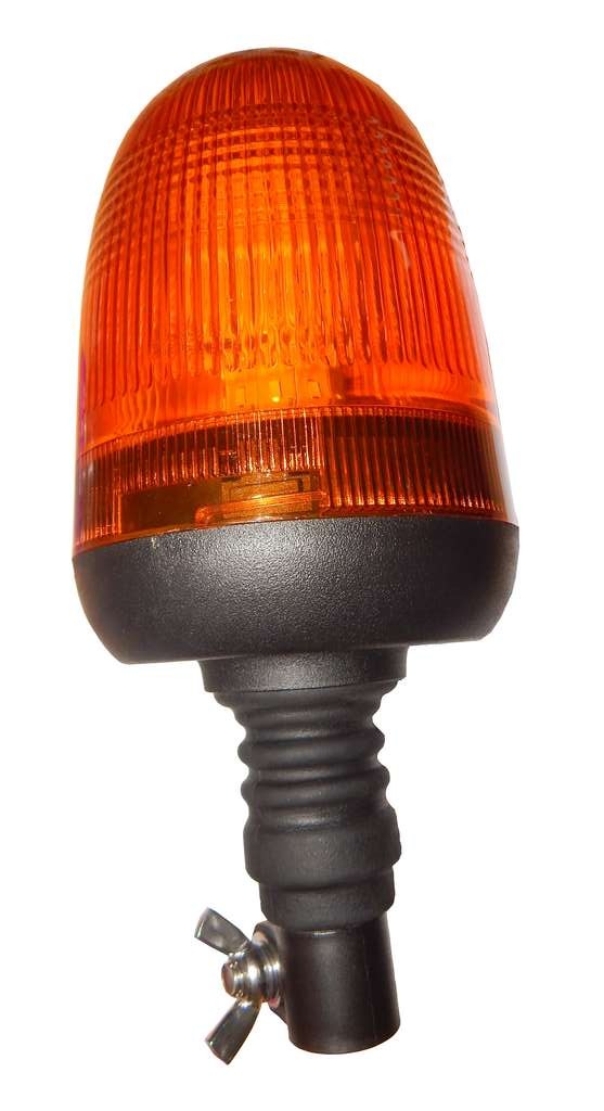 Amber LED Beacon - Flexible Stem 12/24V