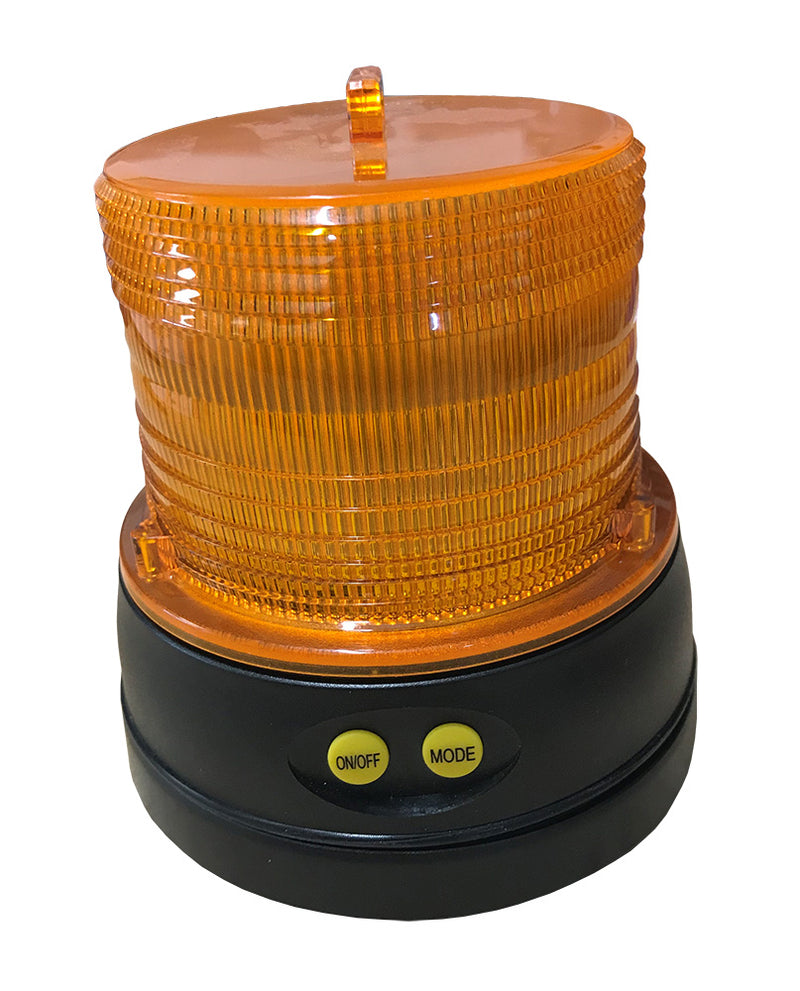 Magnetic Amber LED Beacon Magnetic - Battery Powered