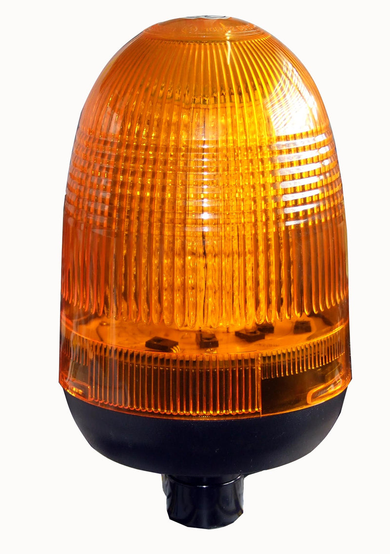 Amber LED Beacon with Spigot Fitting - 12/24V