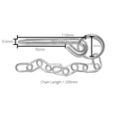 9.5mm x 110mm Cotter Retaining Pin