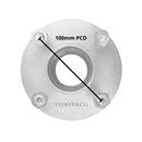 100mm PCD Trailer Wheel Hubs to fit 1" Sub Axle - Includes Bearing & Hub Cap