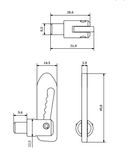 M8 Weld On Antiluce Droplock Fastener