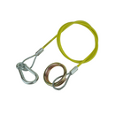Yellow (Hi-Viz)  Trailer Breakaway Cable - Split Ring Fitting