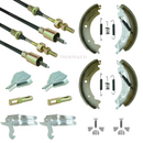 Brake Shoe & Cable Kit for Ifor Williams Car Transporter Trailer CT115 / CT136SA