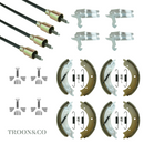 Twin Axle Brake Shoe & Cable Kit for Ifor Williams Trailers LM146G / LM166G - 3500kg