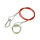 Red Trailer Breakaway Cable - Split Ring Fitting