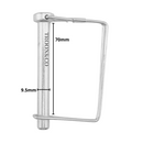 2 x Square Shaft Locking PTO Pin - 9.5mm x 70mm - Tractors / Trailers / Truck