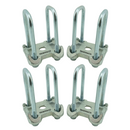 8 x U Bolts & 4 x Base Plates for Ifor Williams Trailers - Leaf Springs
