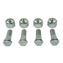 4 x 3/8" UNF Wheel Studs And Nuts For 4" PCD Trailer Suspension Hubs