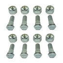 8 x 3/8" UNF Wheel Studs And Nuts For 4" PCD Trailer Suspension Hubs