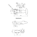 Large Rubber Bonnet Catch - 120mm