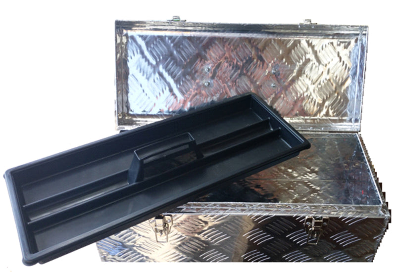 Toolbox Aluminium Checker Plate 22.5"x9.5"x8.5" (575x245x220 mm)